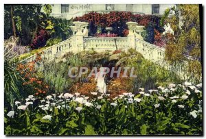 Old Postcard La Cote D & # 39Azur A Coin De Jardin Fleuri