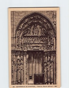 Postcard Portail Royal, Cathedrale De Chartres, France