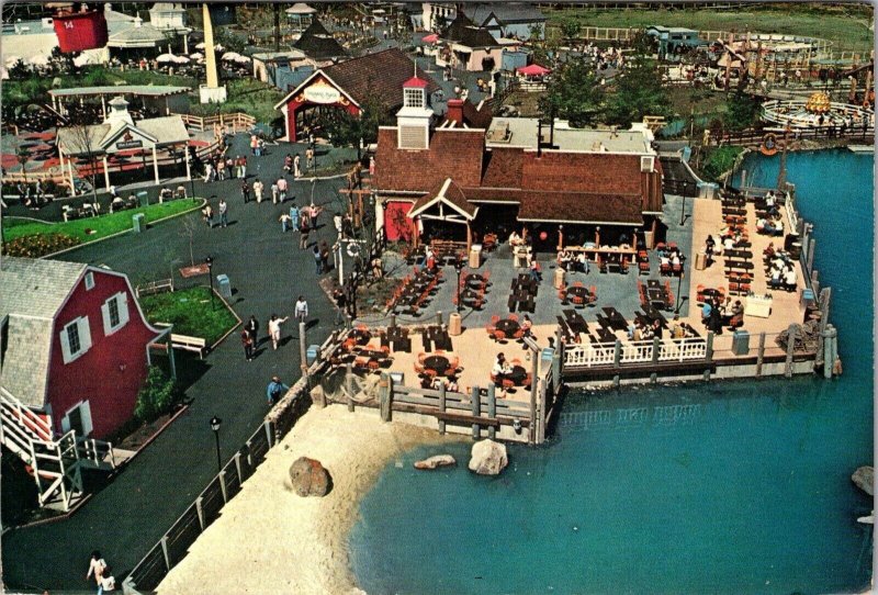 Marriott's Great America View from Sky Ride Santa Clara CA c1976 Postcard V77