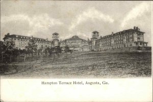 Augusta Georgia GA Hampton Terrace Hotel c1910 Vintage Postcard