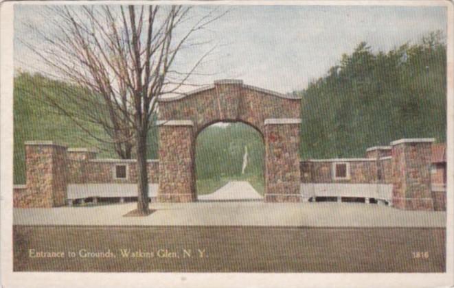 Entrance To Grounds Watkins Glen New York