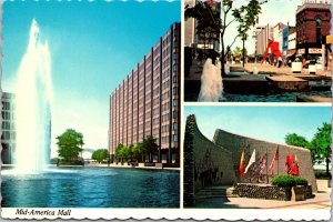 Mid-America Mall, Downtown Memphis TN Multi Views Postcard T74