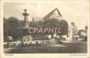 Old Postcard The Square Gambetta Orleans