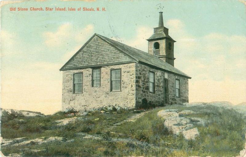 Gosport Chapel, Star Isle, Isles of Shoals, New Hampsire NH  1910 Postcard