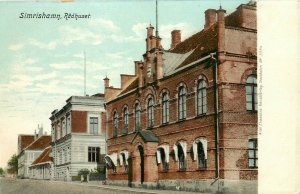 c1907 Postcard; Simrishamn, Radhuset, Sweden Street Scene unposted