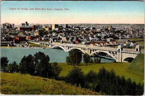 Postcard BRIDGE SCENE Calgary Alberta AB AK6565