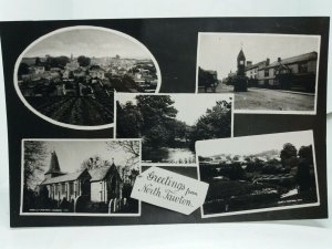 North Tawton Devon Vintage New RP Multiview  Postcard