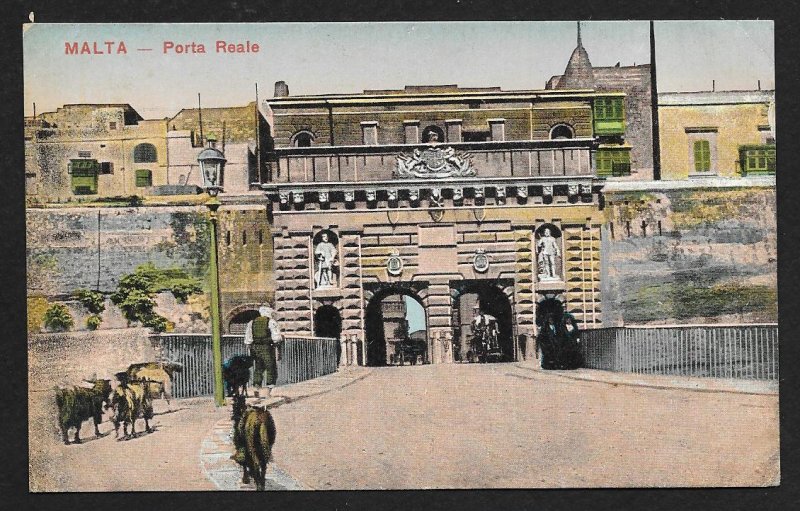 Royal Gate Tunnel Through Stone MALTA Unused c1910s