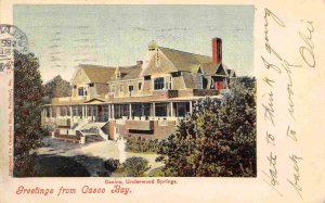 Casino Underwood Springs Casco Bay Maine 1904 postcard