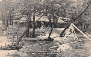 C5/ Rockville Connecticut Postcard c1910 Refreshment Pavilion Crystal Lake