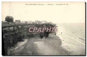 Old Postcard Luc Sur Mer Cliffs and Sea Panorama