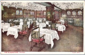 Club Grill The Blackstone Hotel Chicago Illinois Postcard
