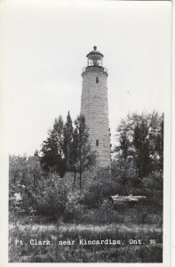 RP: KINCARDINE , Ontario, 1930-40s ; Pt Clark LIGHTHOUSE