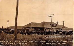 Awaiting the Arrival of Gov John a Johnson's Funeral Train - Saint Peter, Min...