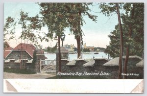 Thousand Isles New York~Alexandria Bay & Gate~Vintage Postcard