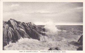 Massachusetts Rockport A Big Surf At Chapins Gully Pigeon Cove in Rockport Al...