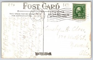 Oberlin Ohio~Carnegie Library~1915 B&W Postcard