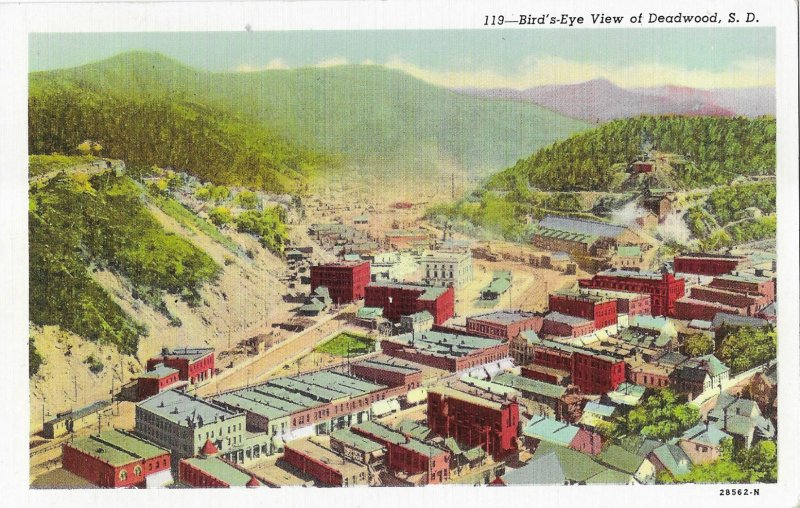 Aerial View of Deadwood South Dakota