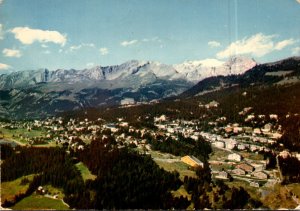 Switzerland Vue Aerienne du Plateau de Montana