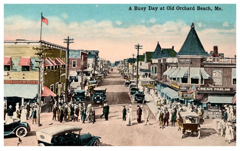 Maine Old Orchard Beach  Main street