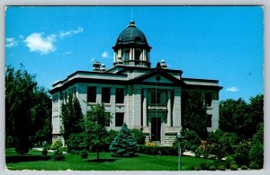 Rosebud County Courthouse, Forsyth, Montana, Vintage 1957 Chrome Postcard