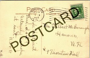 1912 STAUNTON VA Mary Baldwin Seminary, to Mr. Gilbert McDonough, postcard jj001