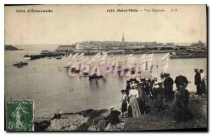 Old Postcard Emerald Coast Saint Malo Vue Generale