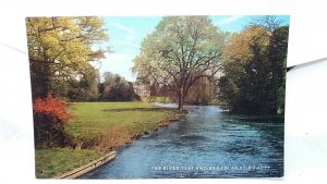 The River Test and Broadlands Romsey Hampshire Vintage Postcard 1960s