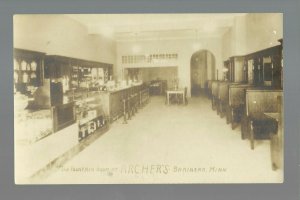 Brainerd MINNESOTA RPPC c1920s INTERIOR SODA FOUNTAIN Ice Cream Parlor ARCHER'S