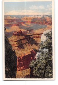 Arizona AZ Fred Harvey Postcard 1915-1930 Grand Canyon The Battleship