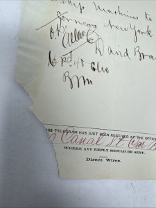 1870 Western Union Telegraph Half Rate Messages Singer Sewing Machine Letters