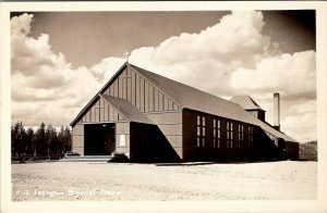 WWII US Naval Training Station Farragut Idaho Lexington Mem Church Postcard U6