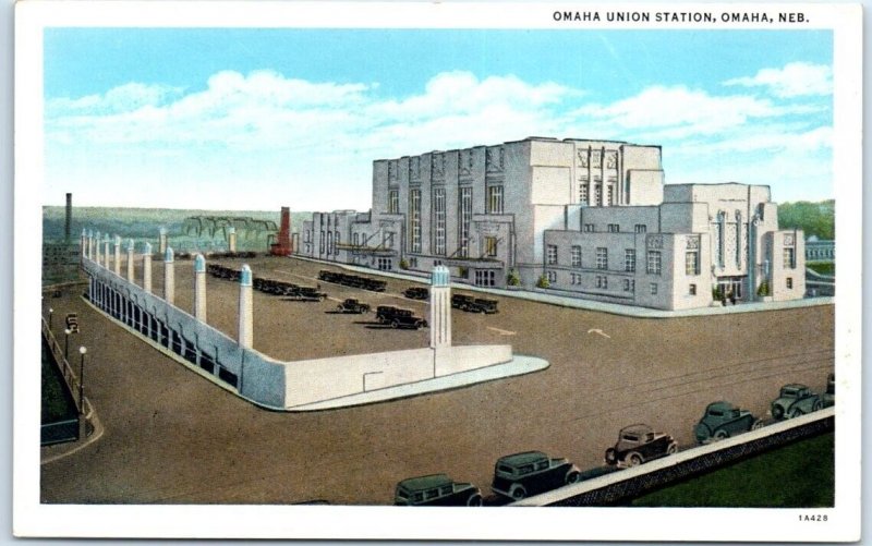 Postcard - Omaha Union Station - Omaha, Nebraska