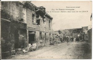 French Ruins from World War I in Crouy less we forget Vintage Postcard