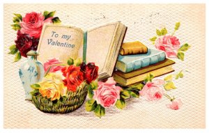 Valentine's  Books and Flowers