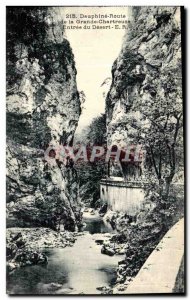 Old Postcard Dauphine Route Grande Chartreuse Entree Du Desert