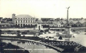 Real Photo Inependence Centenary Park Cartagena Columbia Unused 