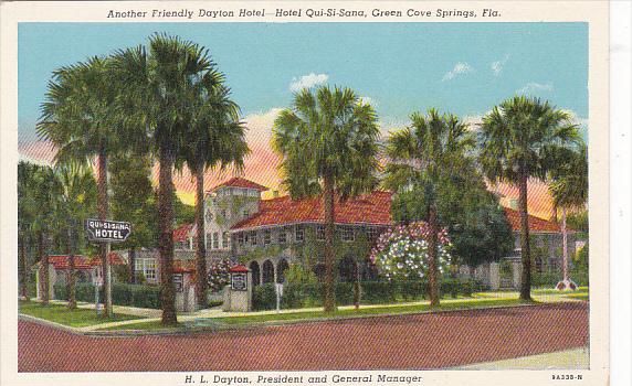 Hotel Qui-Si-Sana Green Cove Springs Florida Curteich