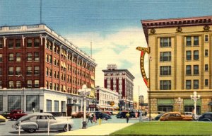 Montana Great Falls Second Street Looking South Showing The Rainbow Hotel Cur...