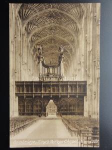 Cambridge: King's College Chapel, Nave East c1923 by F.Frith & Co. No.73534