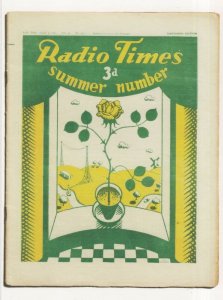 Radio Times Summer 1933 Issue Number 10 BBC Magazine Postcard