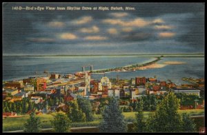 Bird's-Eye View from Skyline Drive at Night, Duluth, Minn