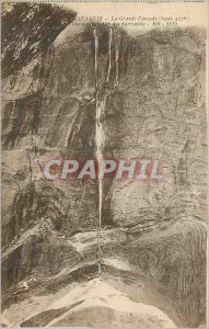 Old Postcard The Great waterfall (high 422 m) view Sarradets