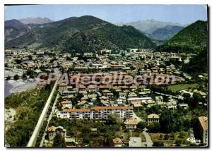 Old Postcard Haute Provence Digne General Aerial view