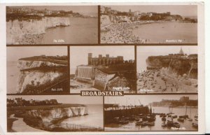 Kent Postcard - Views of Broadstairs - Real Photograph - Ref 612A