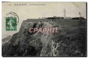 Old Postcard The Hague Cliffs and Lighthouses