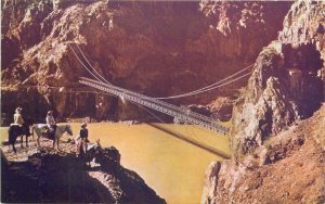 Grand Canyon Utah #C1931 Kaibab Suspension Bridge  Postcard Roberts 21-1330