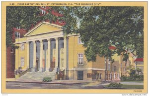 First Baptist Church, St. Petersburg, The Sunshine City, Florida, 30-40s