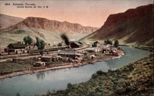 Palisade NV Birdseye View c1910 Postcard