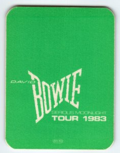David Bowie Serious Moonlight 1983 Backstage Pass Pop Rock Music Tour Original